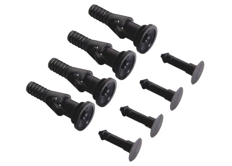 Black Vibration-Dampening Rubber Screws For Open-Frame Fan Mounts – Pack Of 4 1