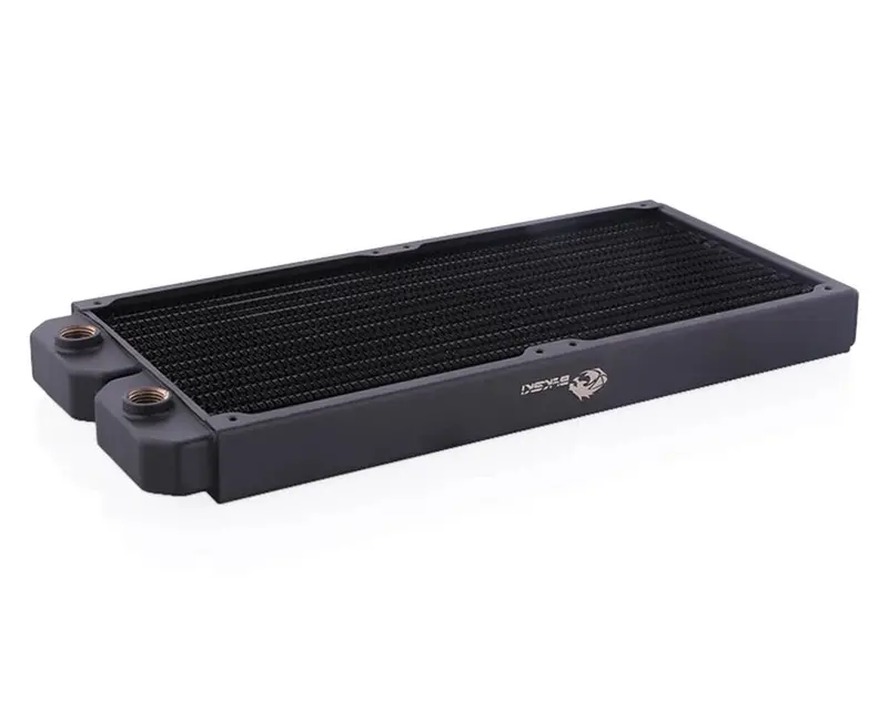 Bykski 280Mm Slim Copper Radiator – 29Mm Profile, Matte Black Finish 1