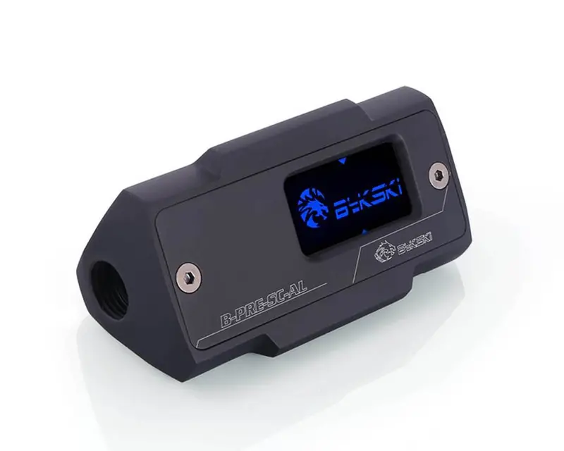 Bykski Black Oled Pressure Gauge Module With Aluminum Housing And Inline Mounting (B-Pre-Sc-Al) 1