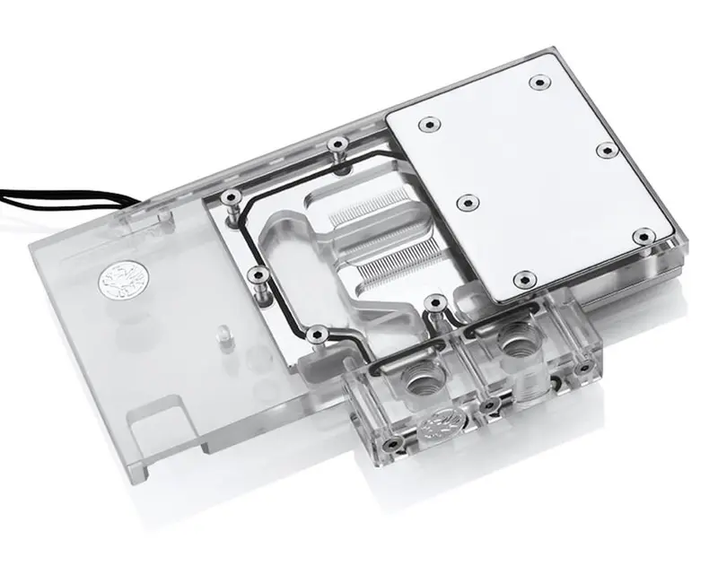 Bykski Colorfire Rx 580 Full-Coverage Gpu Water Block – Clear Acrylic (A-Igr58H-X) 1