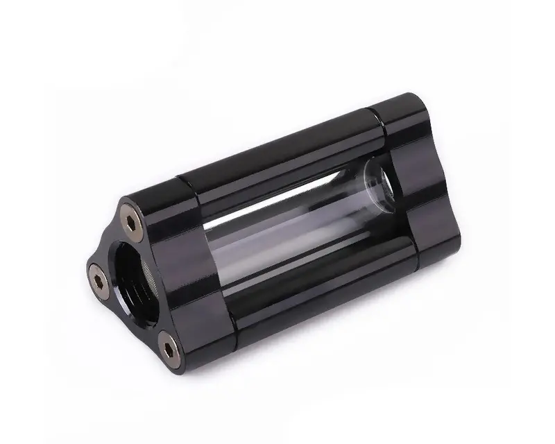 Bykski G1/4″ Aluminum Inline Cooling Filter (Model B-Slfil-T) – Black 1
