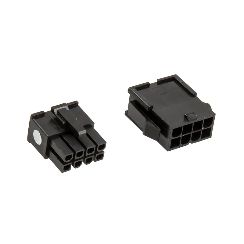 Cablemod 8-Pin Eps Cpu Power Connector Kit – Black Male/Female Set 1