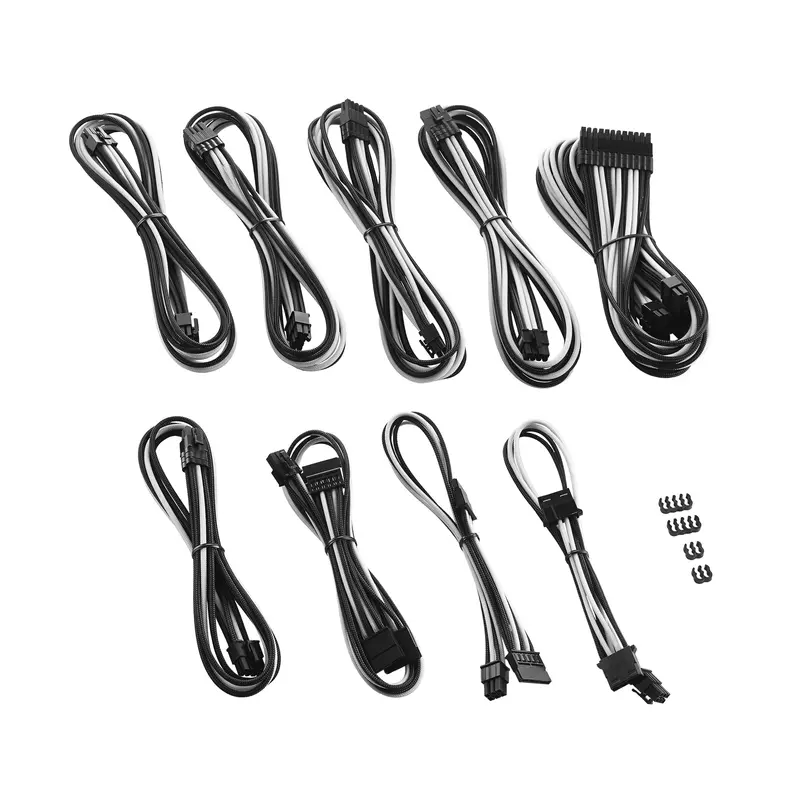 Cablemod Pro Modmesh E-Series Modular Cable Kit For G3/G2/P2/T2 Psus – Black & White 1