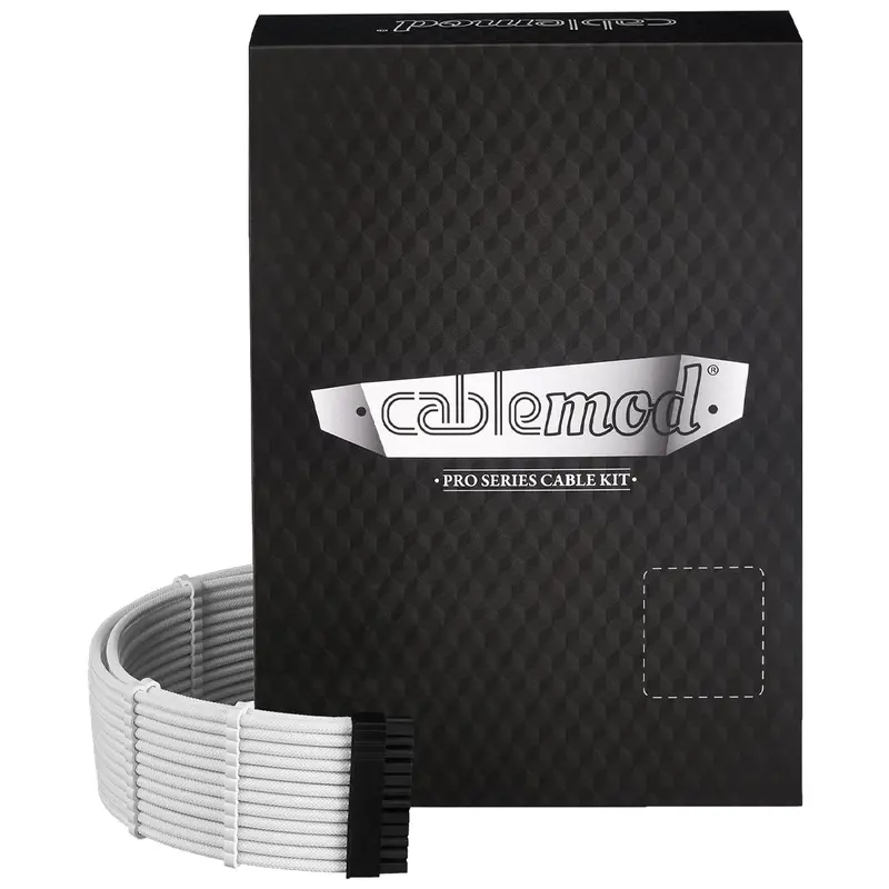 Cablemod Rt-Series Pro Modmesh 12Vhpwr Dual Pcie Cable Kit – White 1