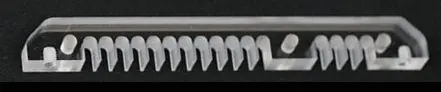 Clockwerk Industries Panel-Mount Cable Comb By Mainframe Customs – Clear, 24+8 Rectangle Style 1