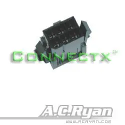 Connectx Atx 6-Pin Pcie Power Connector Housing – Black 1