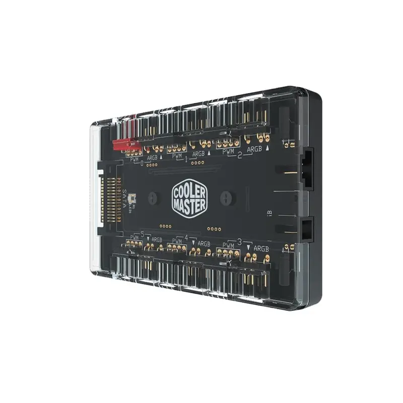 Cooler Master Masterfan Argb/Pwm Hub – 6-Port Addressable Rgb & Pwm Controller 1
