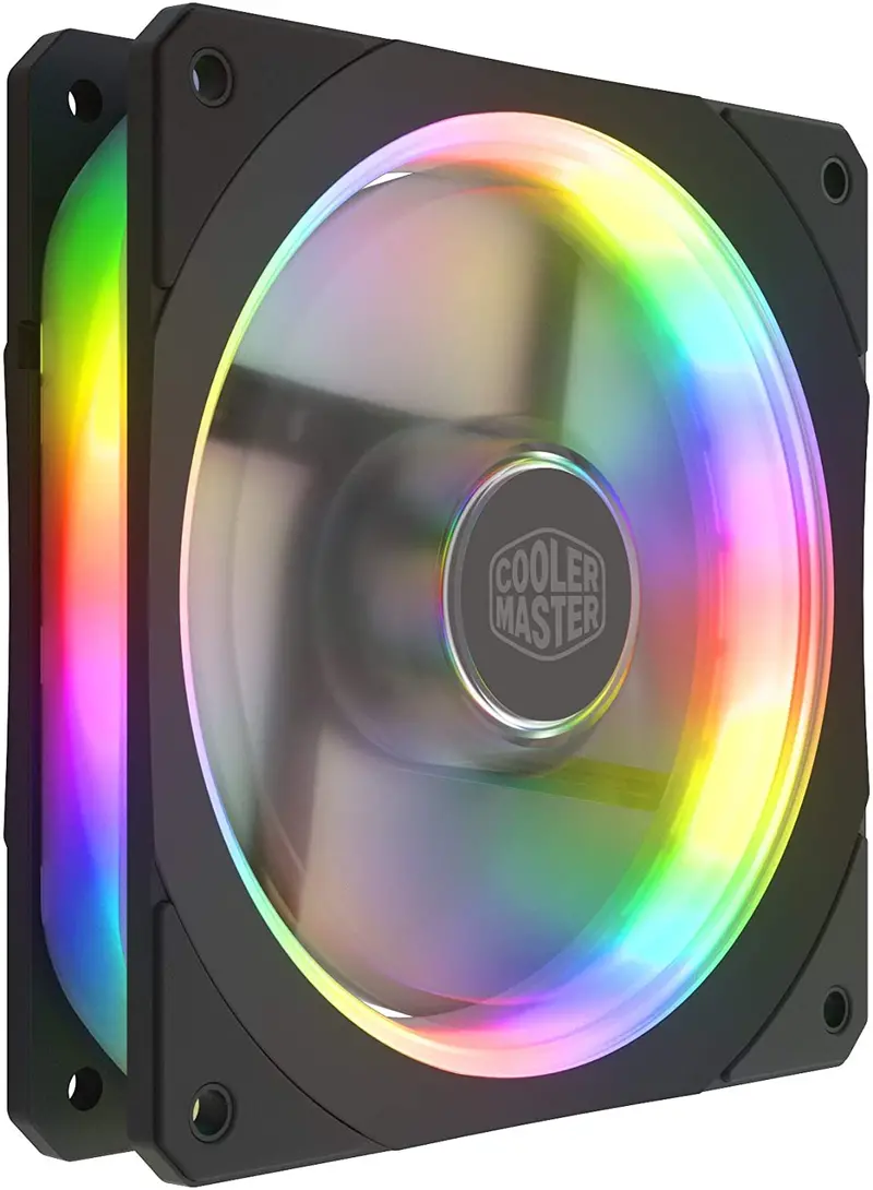 Cooler Master Masterfan Sf120P Argb 120Mm Square Frame Fan – 24 Individually Addressable Leds 1