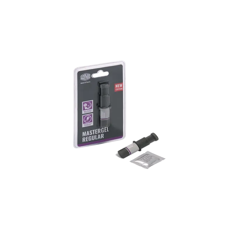 Cooler Master Mastergel Regular Thermal Paste – High-Conductivity Compound With Flat-Nozzle Applicator 1