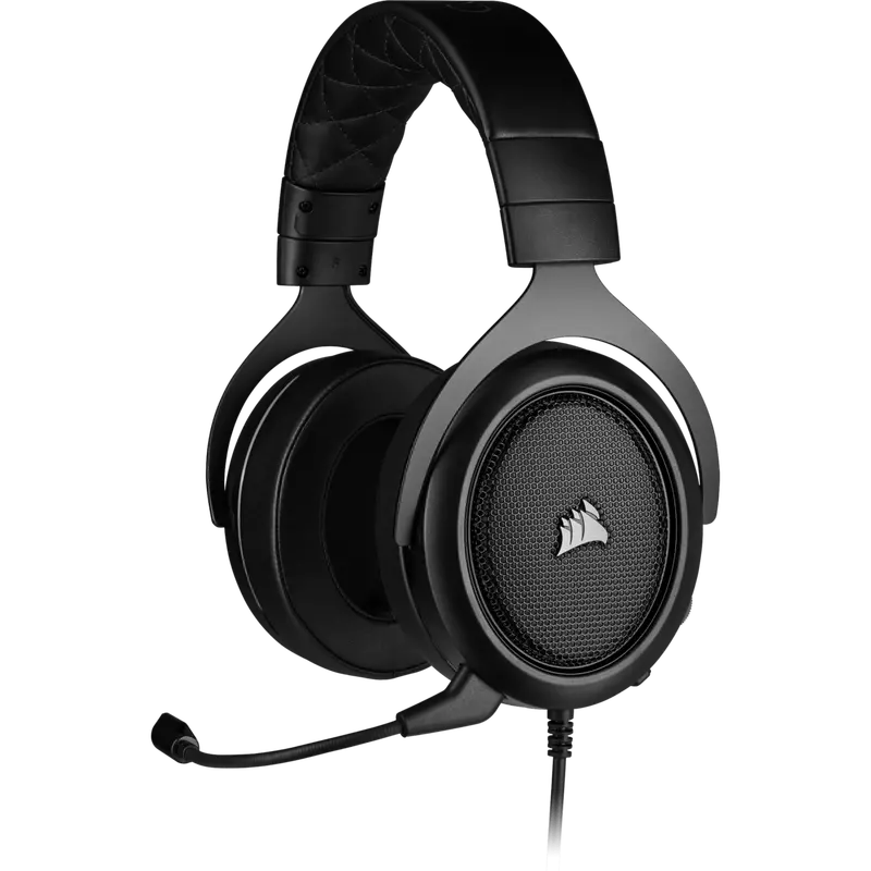 Corsair Hs50 Pro Carbon Gaming Headset – Stereo Audio With Mic, Lightweight Design 1