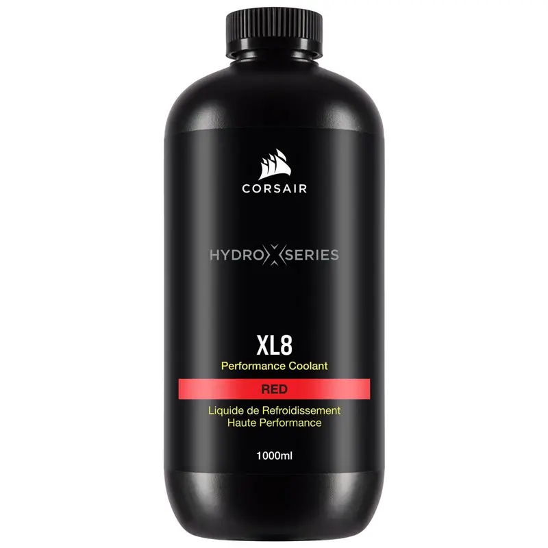 Corsair Hydro X Series Xl8 Red Performance Coolant – 1L Bottle 1
