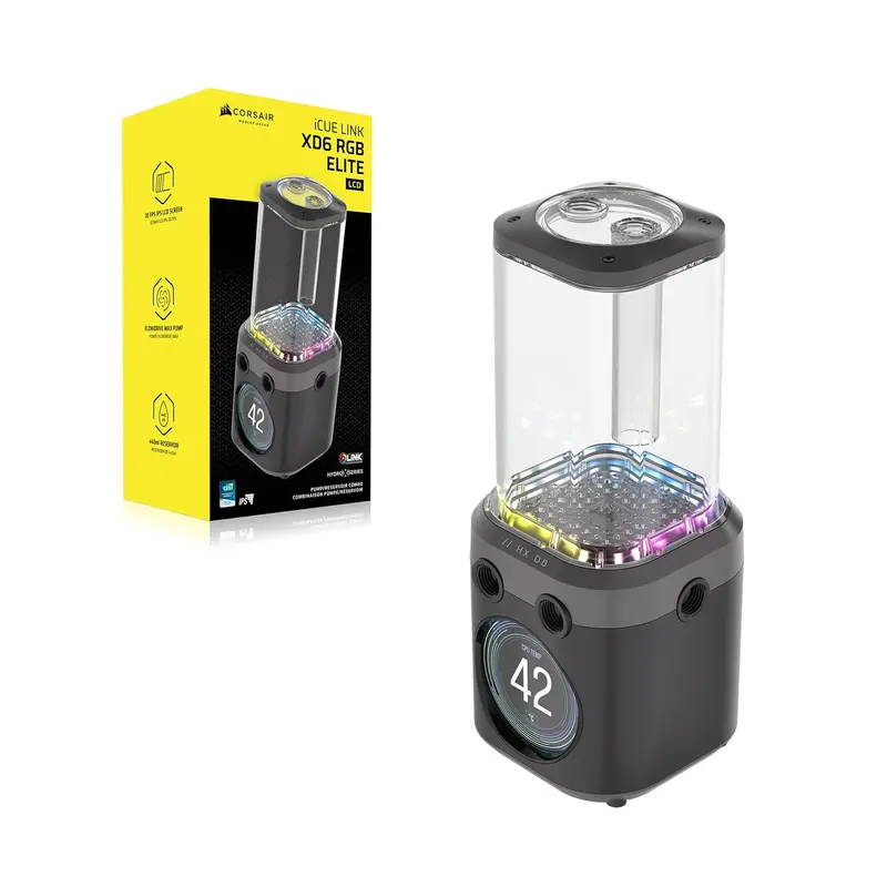 Corsair Icue Link Xd6 Rgb Elite Lcd Pump/Reservoir Combo – Black Edition 1