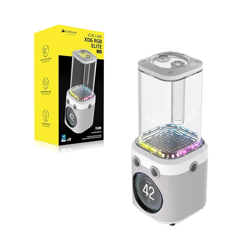 Corsair Icue Link Xd6 Rgb Elite Lcd Pump/Reservoir Combo – White Edition 1
