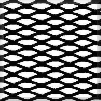 Custom Black Expanded Metal Speaker Grill – 1" X 5/16" Pattern 1