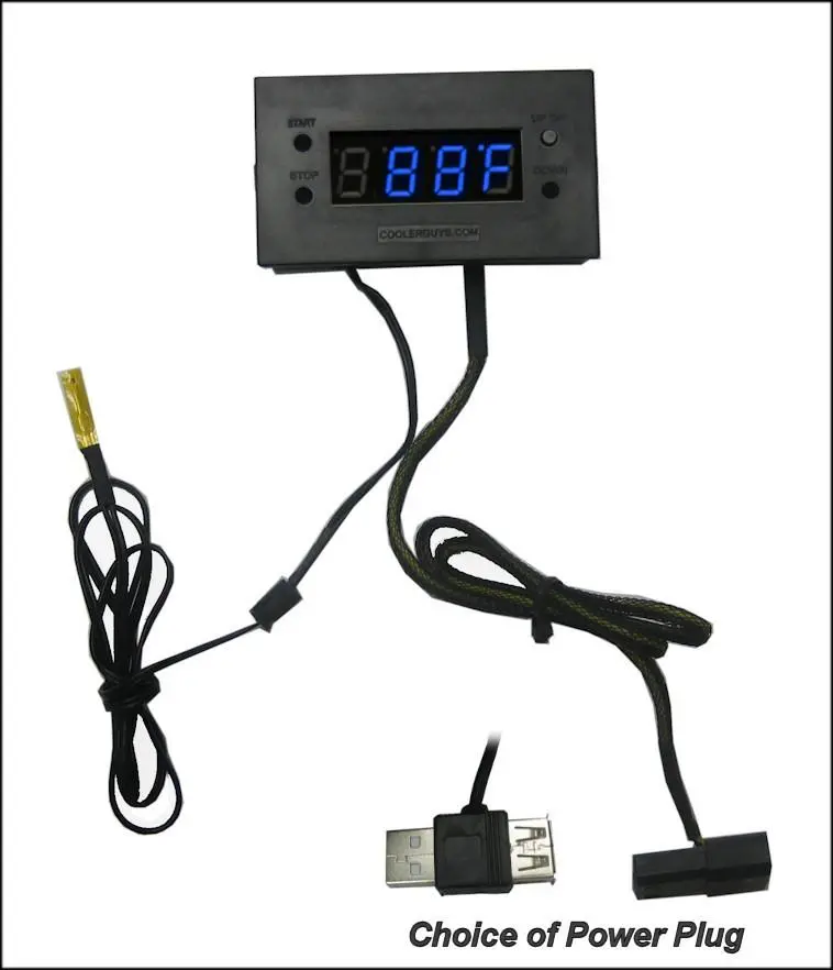 Digital Thermal Monitor With Led Display – Molex Powered Temperature Sensor 1