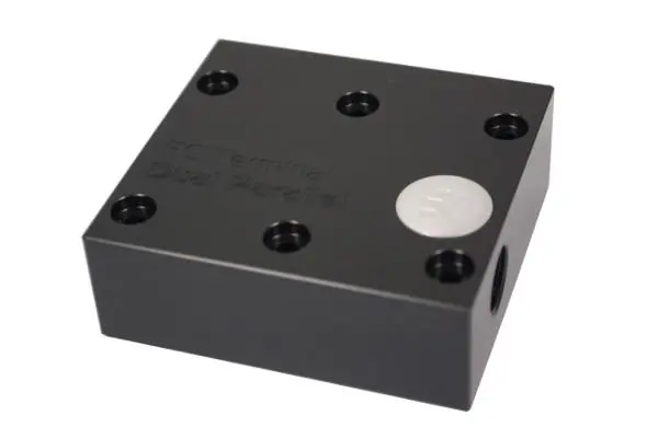 Ek-Fc Terminal Dual Parallel Acetal Fitting For Water Cooling Loops 1
