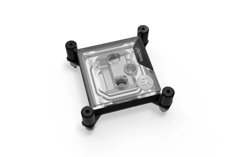 Ek-Quantum Velocity³ Cpu Water Block For Am5 / 1700 / 1851 Sockets – Plexi Top 1