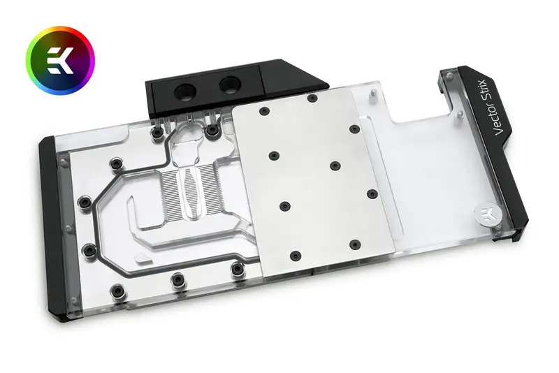 Ek-Vector Strix Rtx 2080 Rgb Gpu Block – Nickel Plated With Acrylic Cover 1