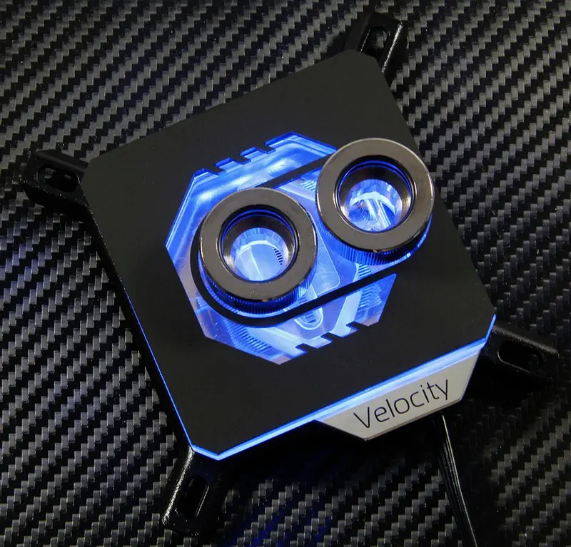 Ek-Velocity Rgb Gpu Block – Custom Vektor-Themed Plexiglass Cover 1