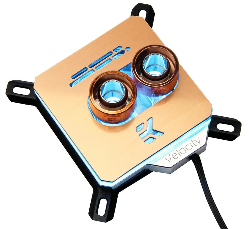 Ek-Velocity Rgb Water Block – Custom Metallic Edition In Bronze 1