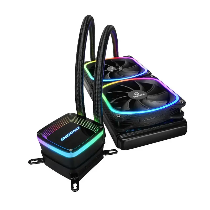 Enermax Aquafusion 240Mm All-In-One Cpu Liquid Cooler – Black 1