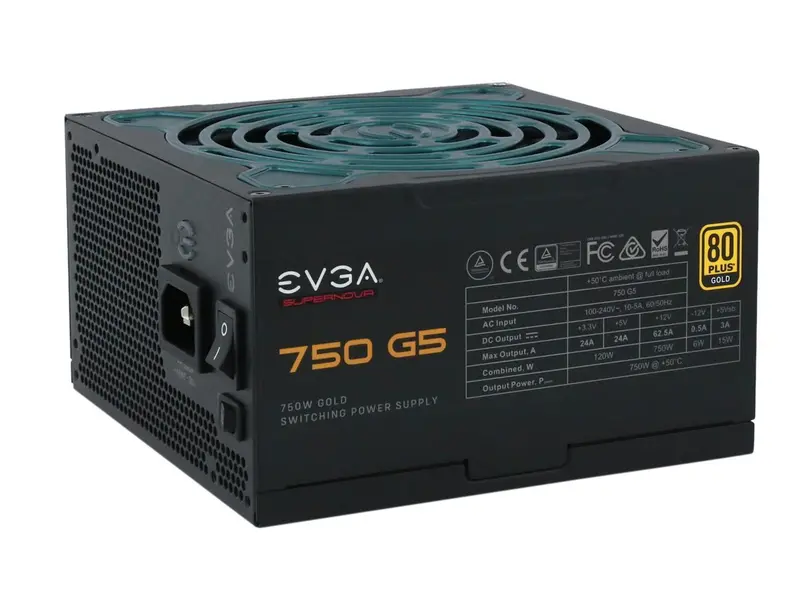 Evga Supernova 750 G5 80 Plus Gold Fully Modular Psu – 750W 1