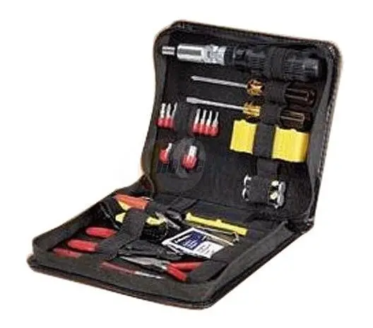 Fellowes 30-Piece Professional Computer Repair & Build Tool Kit – Black Vinyl Zippered Case 1