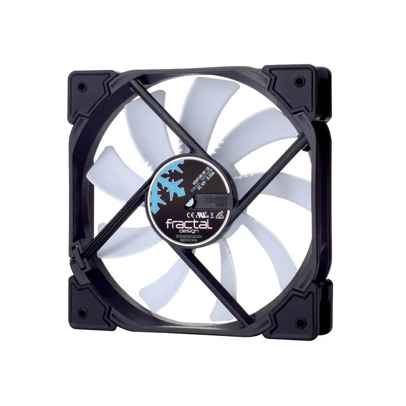 Fractal Venturi Hf12 120Mm High-Flow Case Fan – White 1
