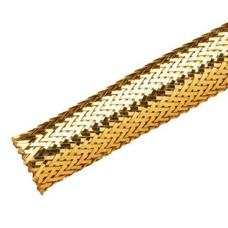 Gold Mylar Braided Cable Sleeving – 0.5-Inch Diameter 1