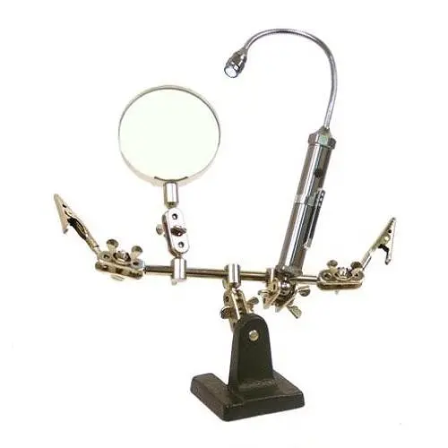 Helping Hand Precision Stand – Adjustable Magnifier With Flexible Led Light 1