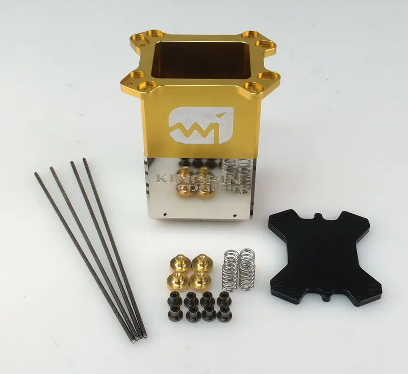 Kingpin Cooling T-Rex Gold Cpu Container – Premium Liquid Cooling Enclosure 1