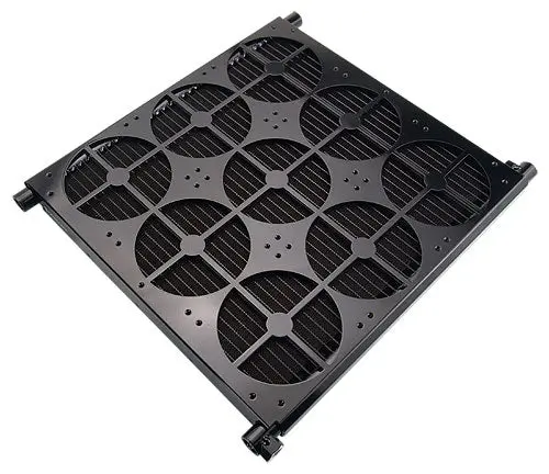 Koolance 9X120Mm Aluminum Radiator – 18 Fpi, Nozzle-Free Design 1