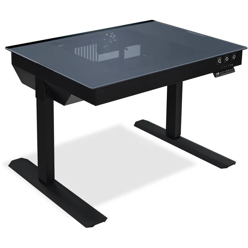 Lian Li Dk-04Fx Black Desk-Mounted Aluminum And Steel Pc Enclosure 1