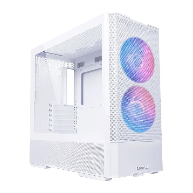 Lian Li Lancool 207 Atx Mid-Tower Case With Tempered Glass – Pure White 1