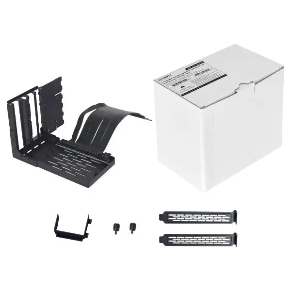 Lian Li Universal 4-Slot Vertical Gpu Mount Kit With Pcie Gen 4 Riser – Black 1