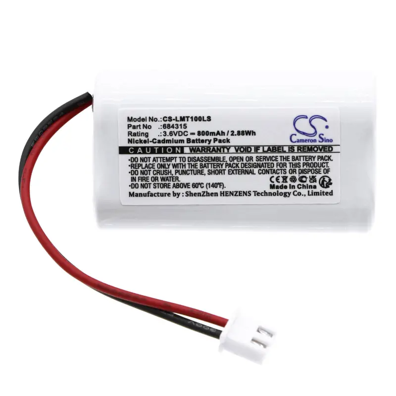 Lumenxl Emergency Lighting Battery – 3.6V Ni-Cd, 800Mah, 2.88Wh (684315, Otg-Ff-6, Otg-Hh-1) 1