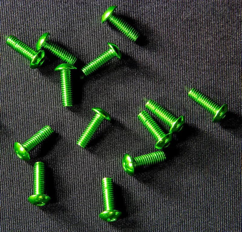 M4 × 12Mm Button Head Cap Screw – Green Anodized 1