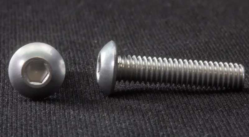 M4 × 18Mm Satin Silver Button Head Cap Screw 1