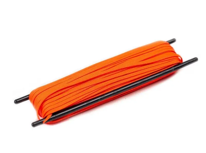 Mainframe Customs Coreless Paracord Cable Sleeve – Neon Orange 1
