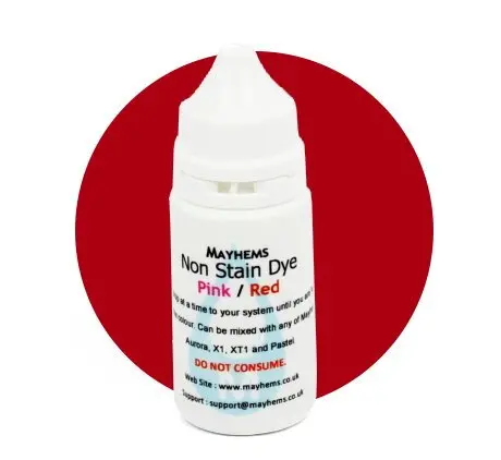Mayhems Non-Staining Pink/Red Coolant Dye – 15Ml Bottle 1