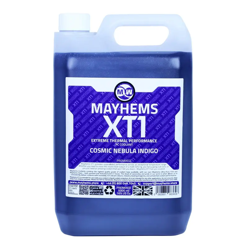 Mayhems Xt1 Thermal Performance Coolant – Cosmic Nebula Indigo, 5L 1