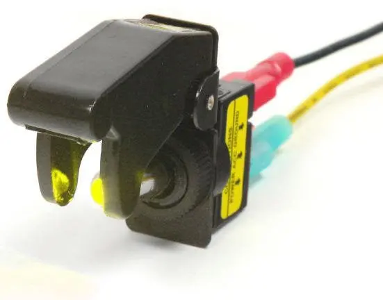Military-Style Toggle Switch With Amber Led Indicator And Style Cover 1