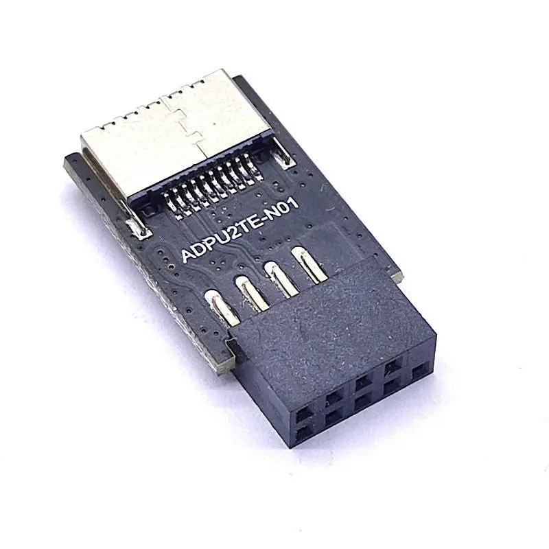 Moddiy Front Panel Usb 2.0 To Internal Usb 3.2 Type-E Header Adapter (9-Pin) 1