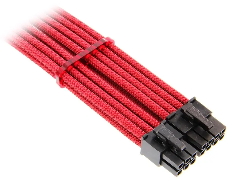 Modmytoys Regular Series 8+6-Pin Pcie Power Cable – Intense Blood Red 1