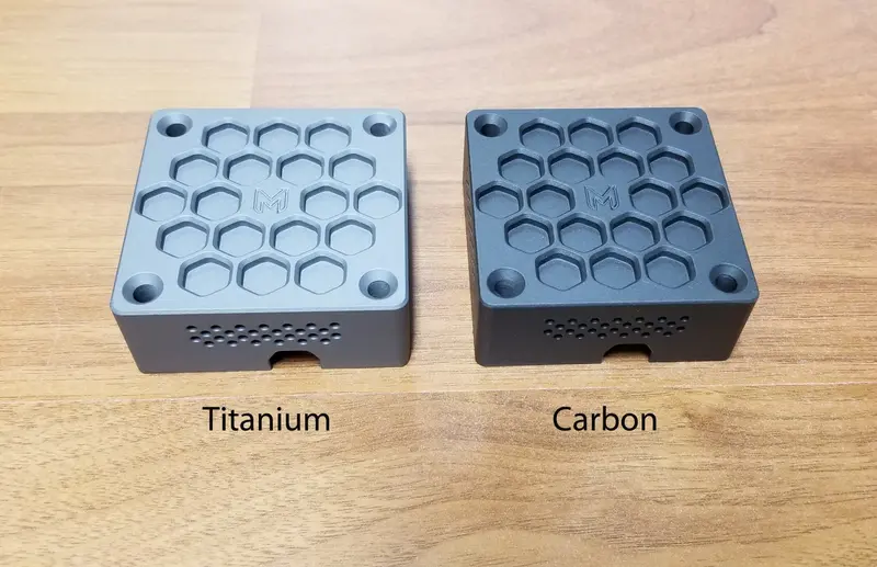 Modultra E250 Honeycomb Emitter Heatsink – Titanium Finish 1