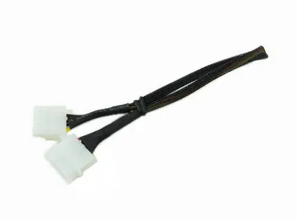 Molex Power Extension Cable – 12-Inch Black Sleeved 1