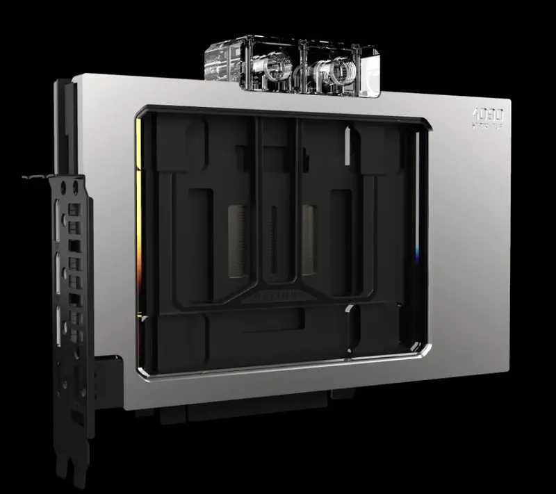 Optimus Signature Rtx 4090 Water Block For Asus Strix – Rev2 Design With Silver Ceramic Coating & Copper Cold Plate 1