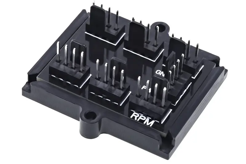 Phobya 4-Pin Pwm Fan Splitter Pcb – Supports Six 4-Pin Fans 1
