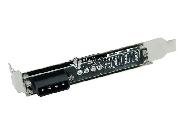 Phobya Pci Slot Cover With 4-Pin Molex Input And Triple 3-Pin Fan Outputs 2