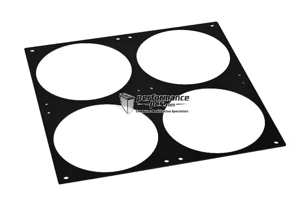 Phobya Quad Radiator Grill For 4×120Mm Fans – Matte Black 1